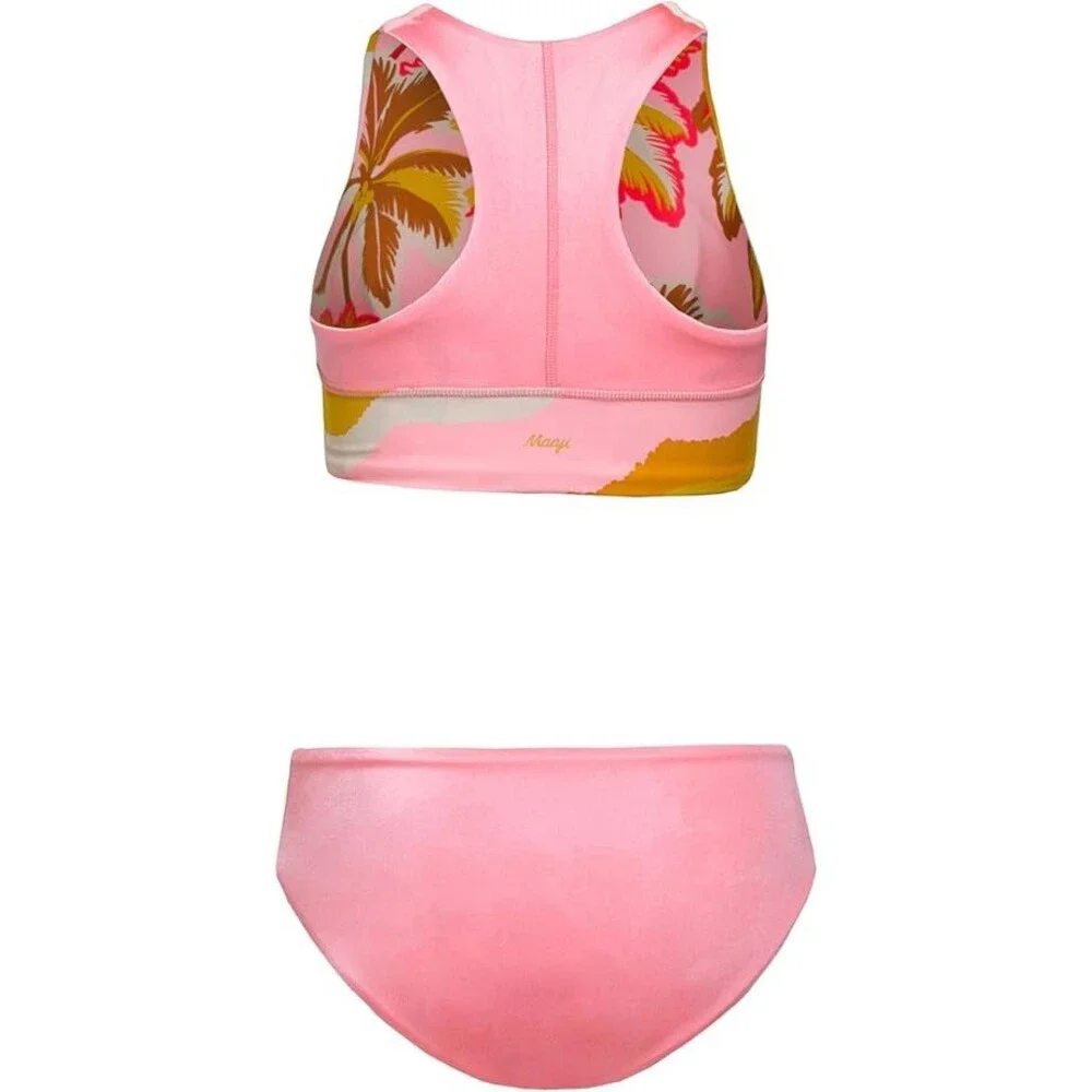 Maaji Candi Bikini Set Girls 14 Orchid Pink Stretch Racerback Pullover BUU1037